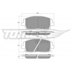 TOMEX Brakes Bremsbelagsatz, Scheibenbremse